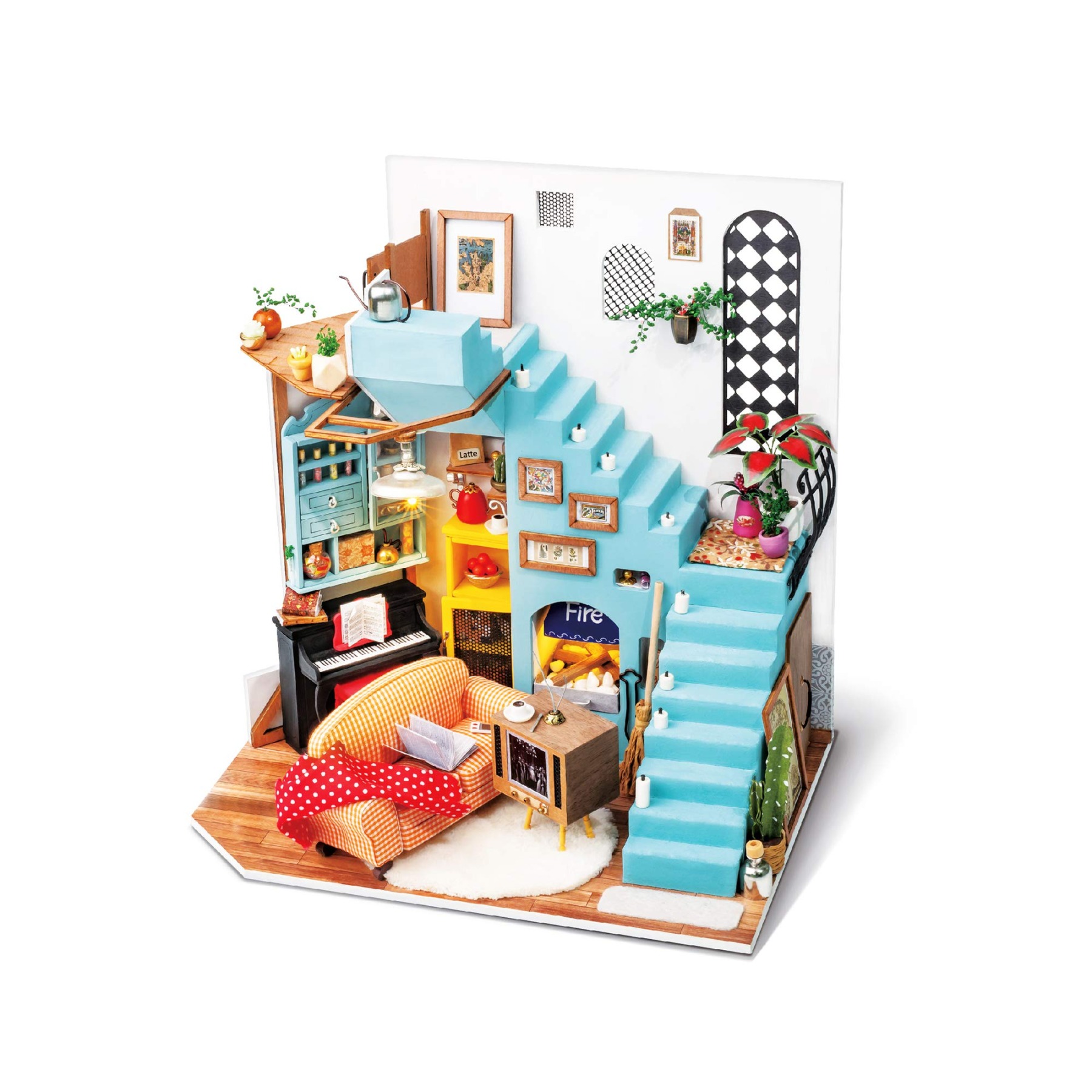 Hands Craft DIY Miniature Dollhouse Kit - Joy Hands Craft DIY Miniature Dollhouse Kit - Joy