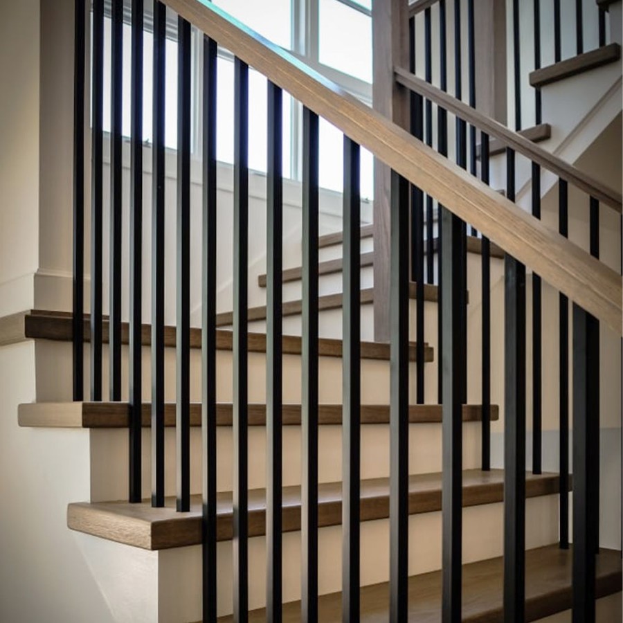 Mega Plain Square Bar Wrought Iron Baluster