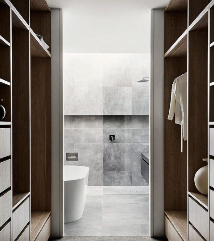 Space Savvy: Small Bathroom Designs That Embrace The Wardrobe
