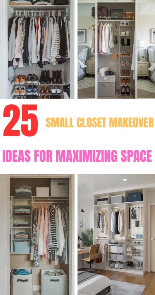 25 Small Closet Makeover Ideas for Maximizing Space in 2025 | Closet