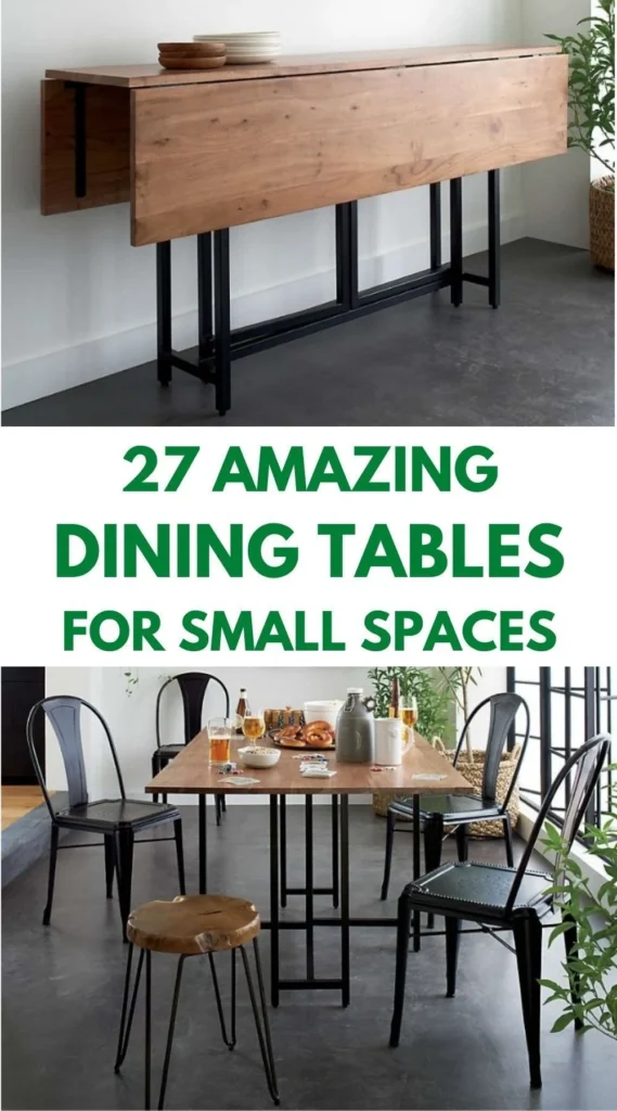 27 Amazing Dining Table Ideas for Small Spaces | Dining table small