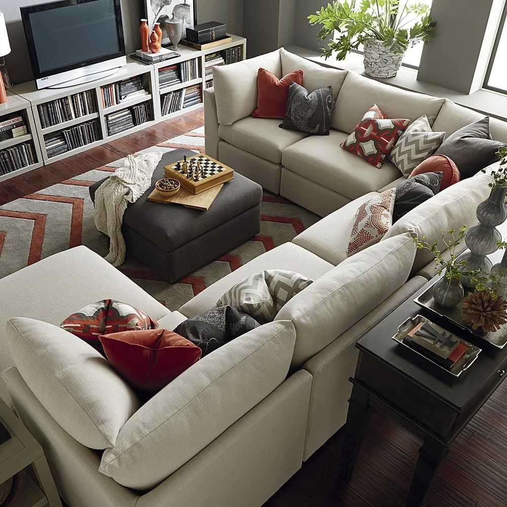 Beckham U-Shaped Sectional | Livingroom layout, Living room sectional