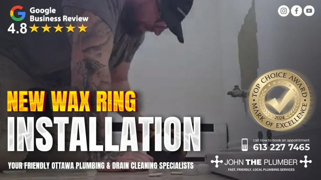 Cleaning a Toilet Flange and Installing New Wax Ring