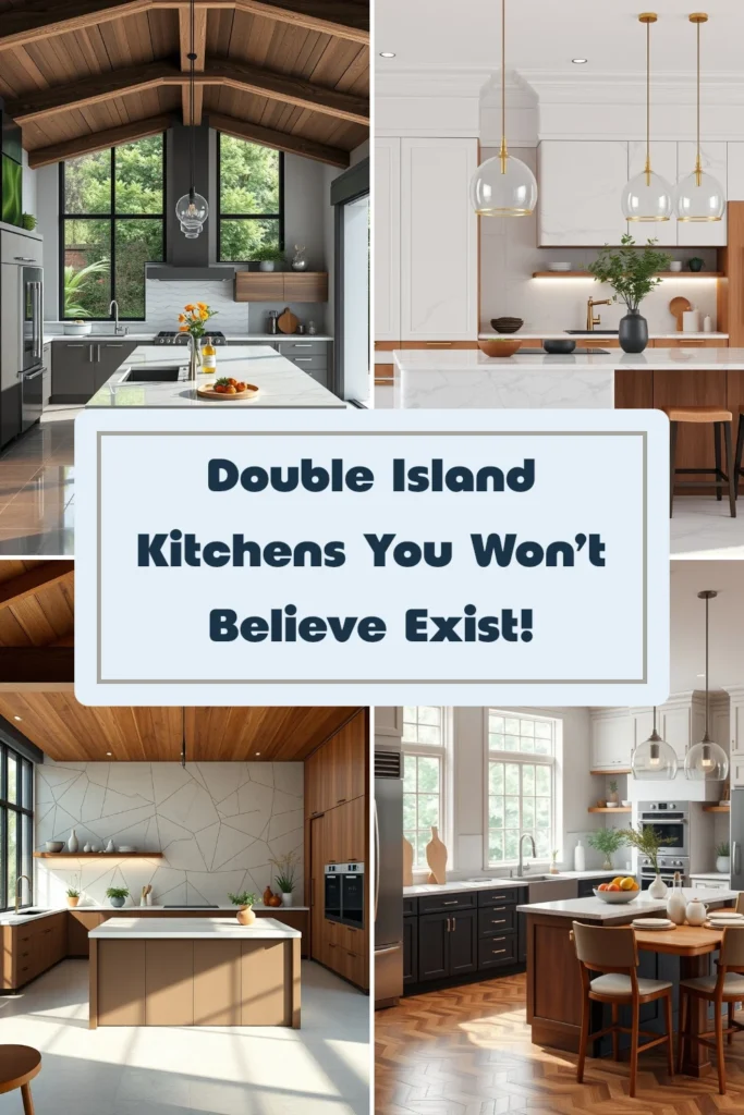 Double Island Kitchens You Won't Believe Exist! in 2025 | Double island
