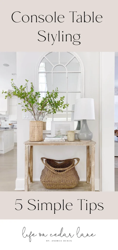 Easy Console Table Styling Tips for a Beautiful Space
