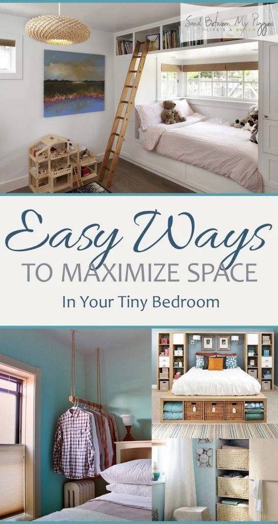 Easy Ways to Maximize Space In Your Tiny Bedroom | Tiny bedroom, Small