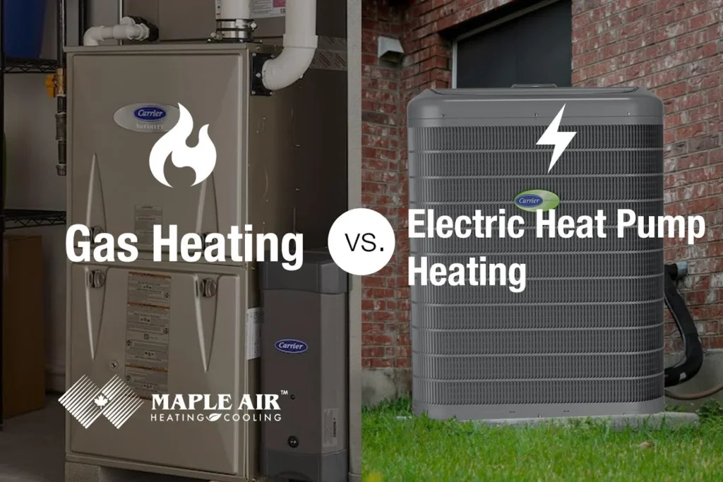 Gas Heating vs. Electric Heat Pump Heating - Maple Air Inc. Maple Air
