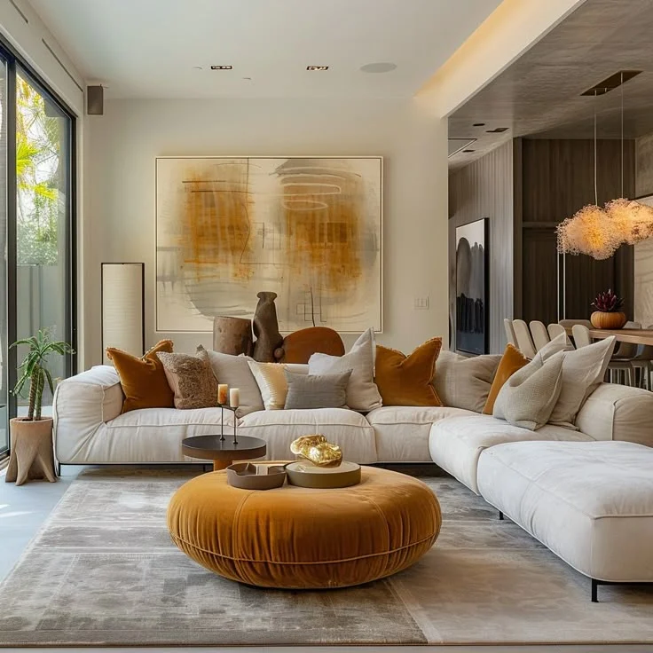 Harmonizing Space and Style: Modern Living Room Design | FH in 2024