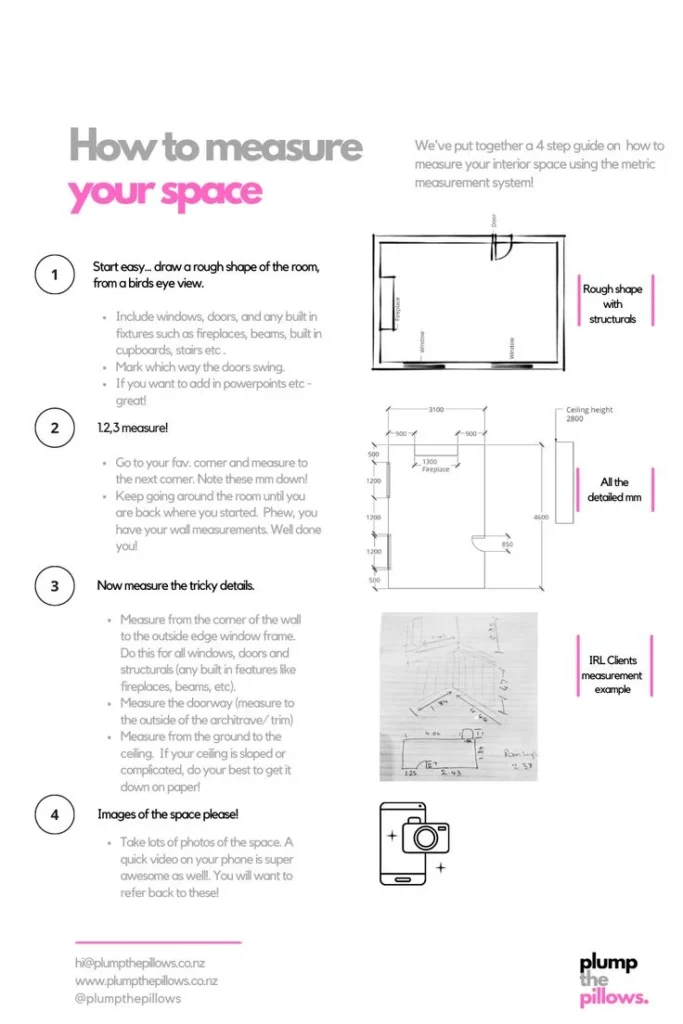 How to measure your interior space | Interior design guide, Interior
