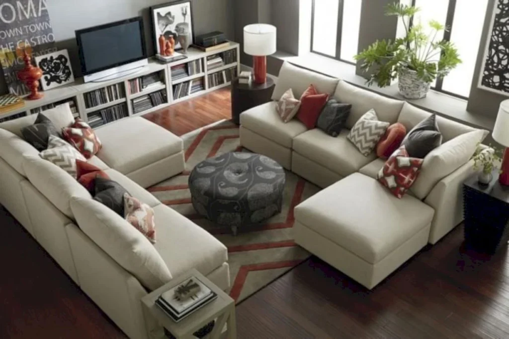 Inspiring living room layouts ideas with sectional 87 - GODIYGO.COM