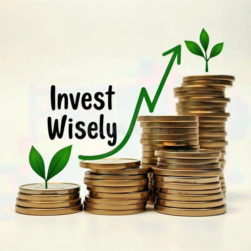 Invest Wisely Financial Growth Stock Illustration - Illustration of