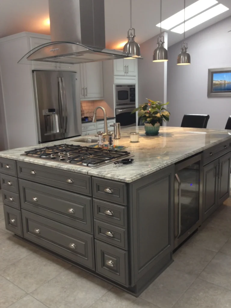 Modern Farmhouse Kitchen with Double Stoves