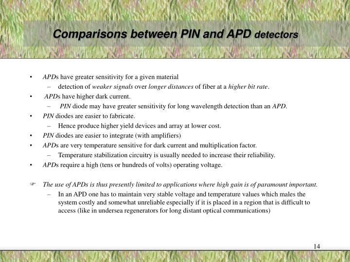 PPT - V. Semiconductor Photodetectors (PD) PowerPoint Presentation - ID