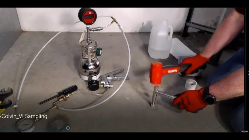 Vapor Pin Live Demo Including Leak Testing (water dam, mechanical and
