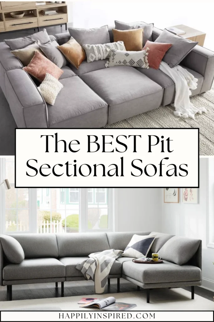10 Best Pit Sectionals That Will Cozy up Your Space | Family living