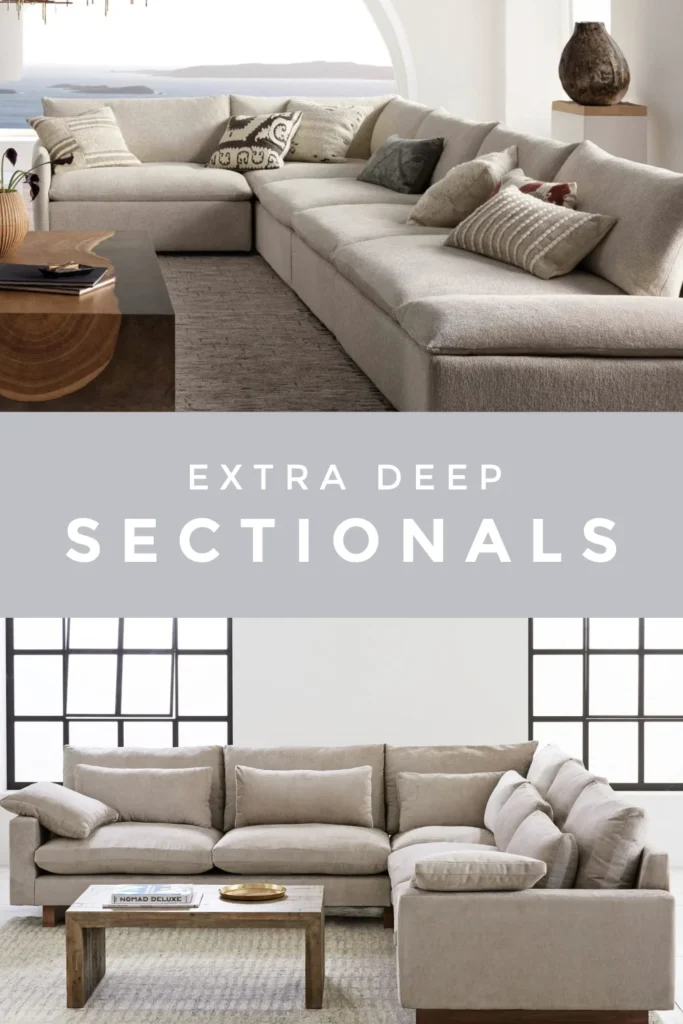 21 Best Deep Sectional Sofas That Will Keep You Cozy (2023) | Deep