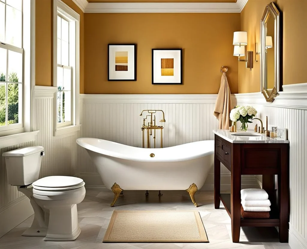 Integrating Chair Rail with Overall Bathroom Aesthetics