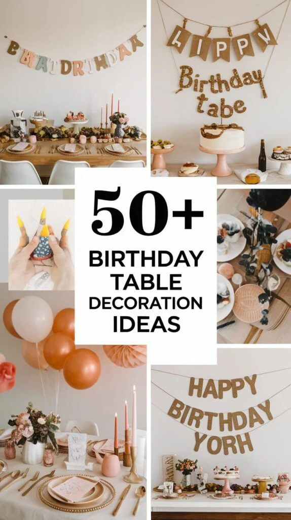 Birthday Table Decoration Ideas: Crafting a Memorable Focal Point