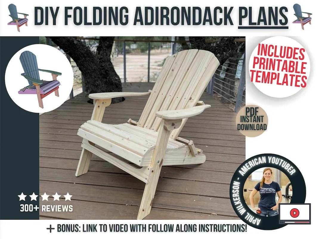 Folding Adirondack Chair Plans – Step‑by‑Step DIY Guide