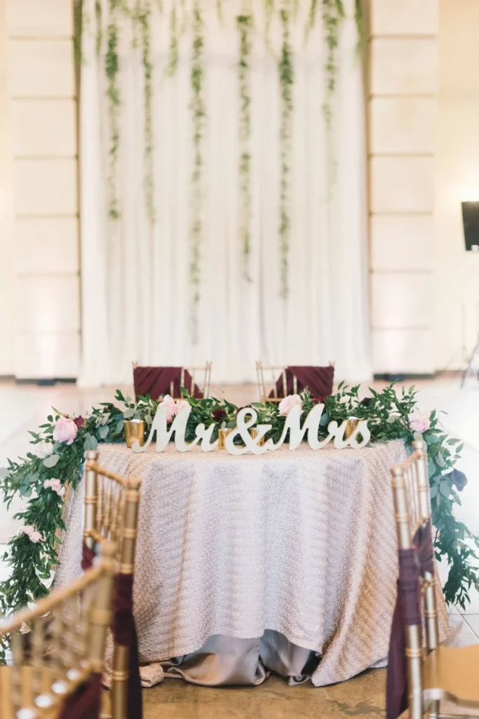 Functional Enhancements for Bride and Groom Table Decoration Ideas