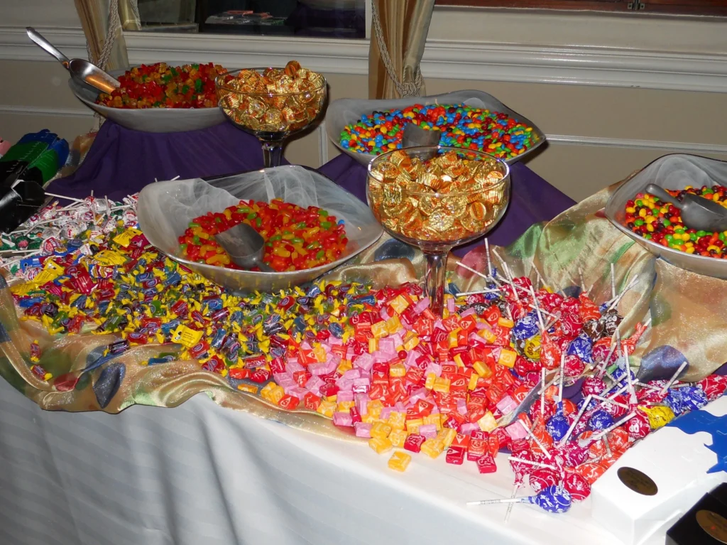 Integrating Candy Into the Overall Party Décor