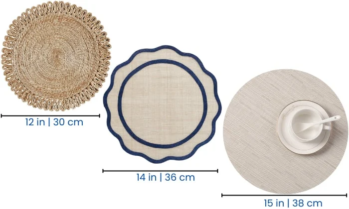 Size and Shape: Why Round Placemats Often Win
