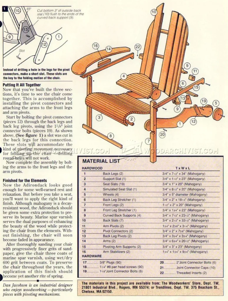 Step‑by‑Step Construction Guide for Folding Adirondack Chair Plans