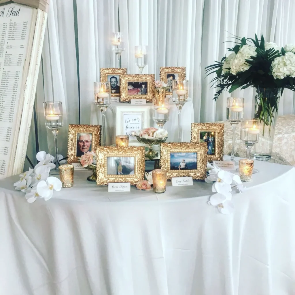 Wedding Memory Table Ideas