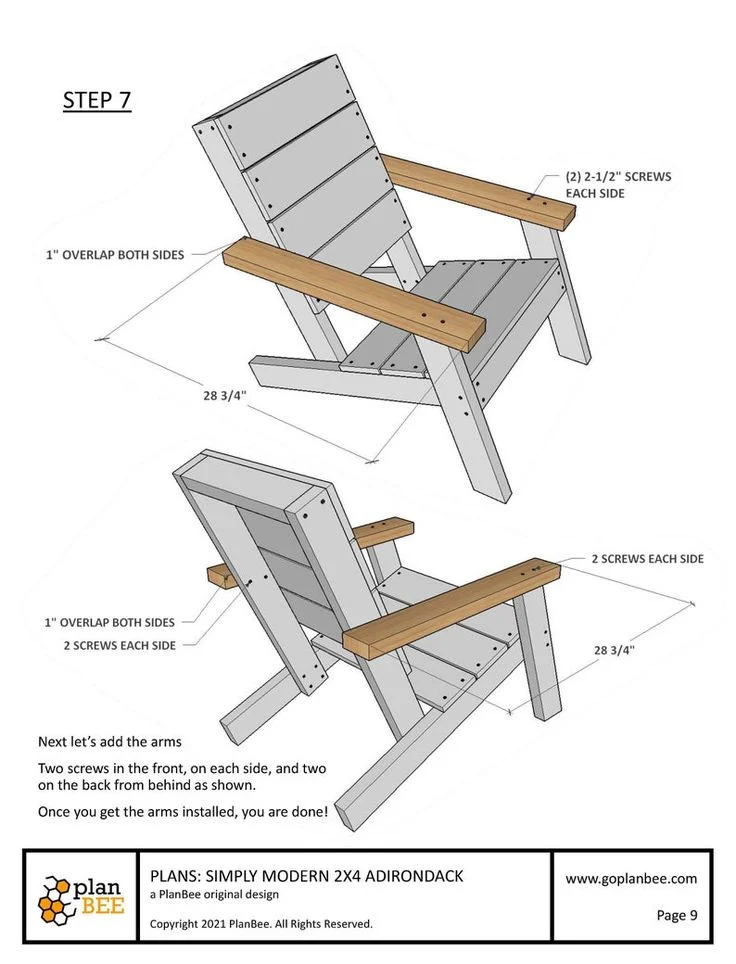 Modern Adirondack Chair Plans