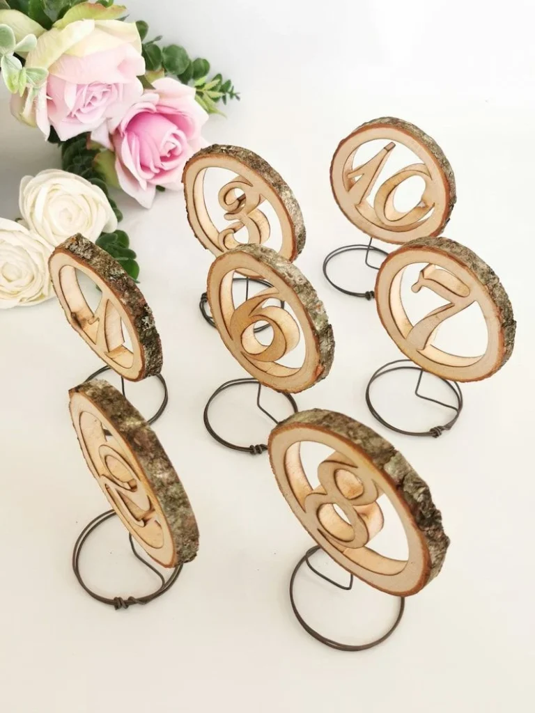 Creating Your Own Rustic Table Numbers