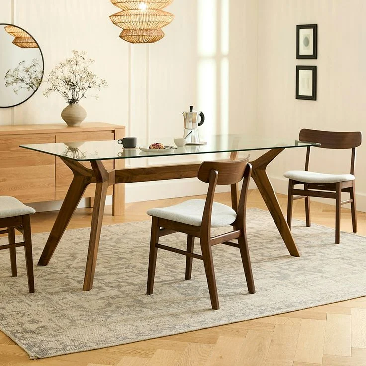 Design Options for Glass Top Dining Tables With Wood Base