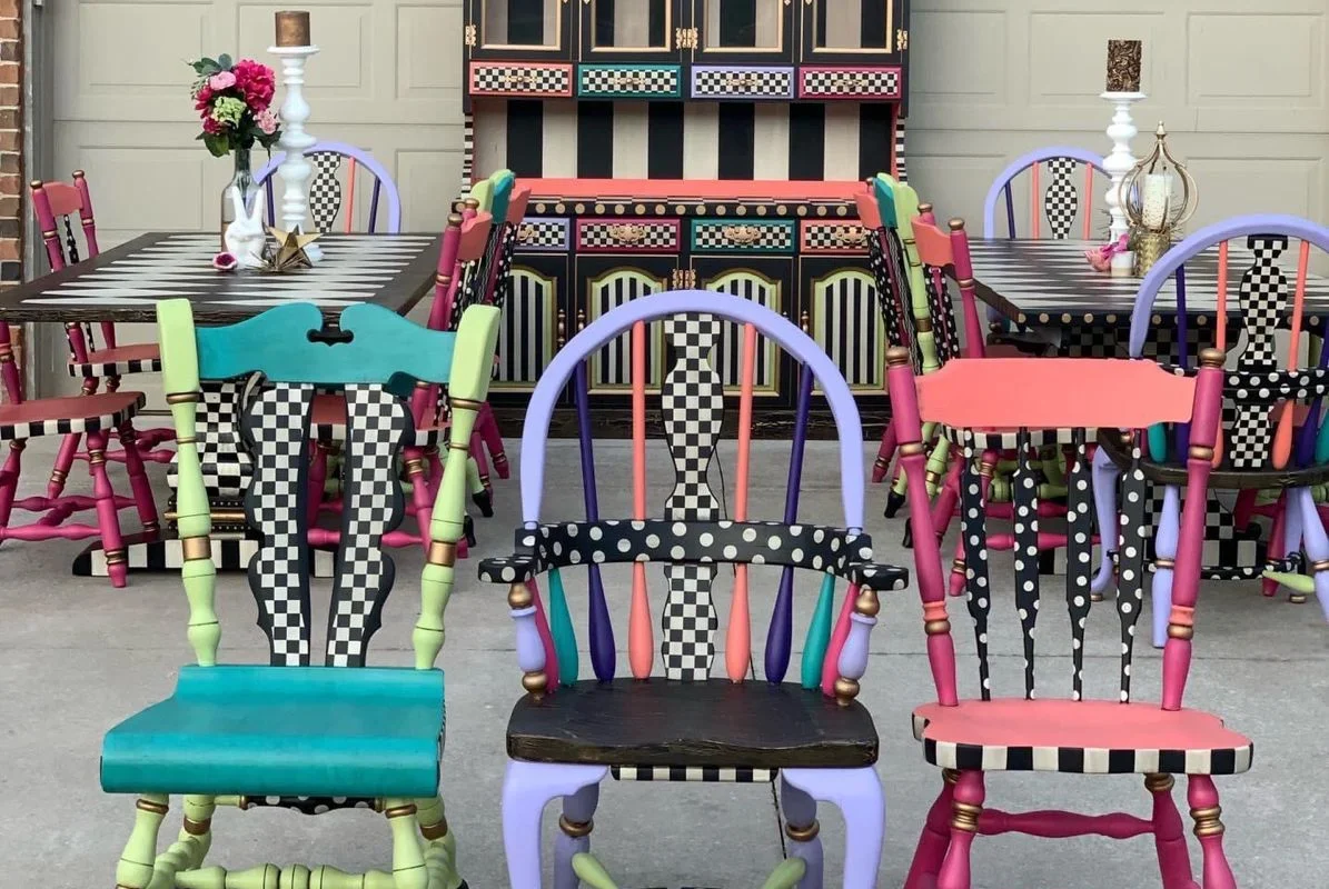 Funky Painted Chairs