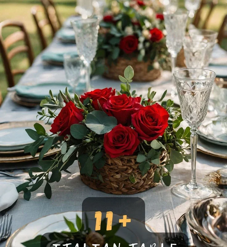 Italian Table Decorations