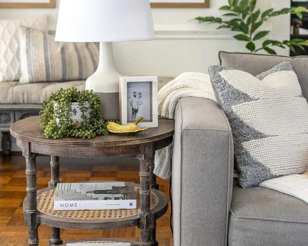 Living Room Side Table Decor
