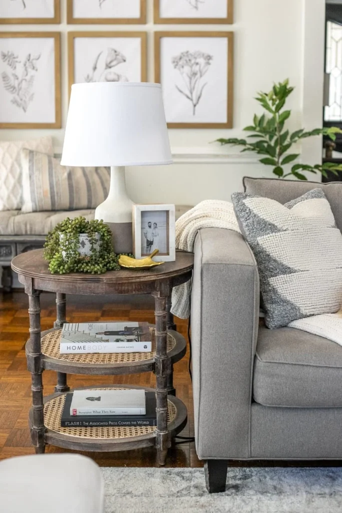 Living Room Side Table Decor