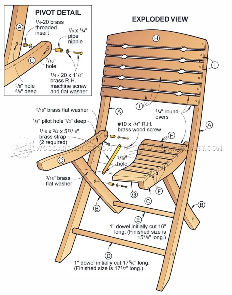 Wooden Folding Chair Plans