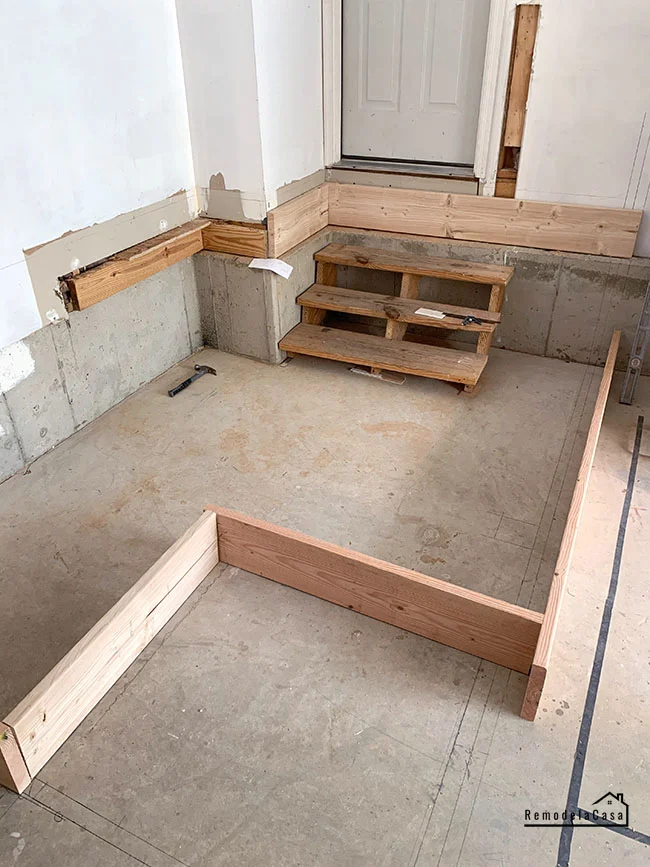 Build Garage Stairs Landing